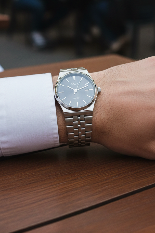 Montre Homme Casio Classique – Cadran Noir Élégant