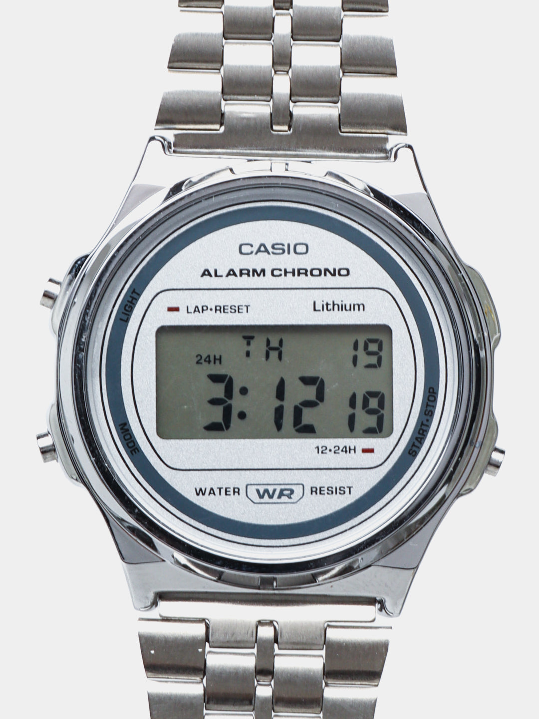 Montre Casio Numérique Rétro Homme – Acier Inoxydable, Étanche, Style Vintage