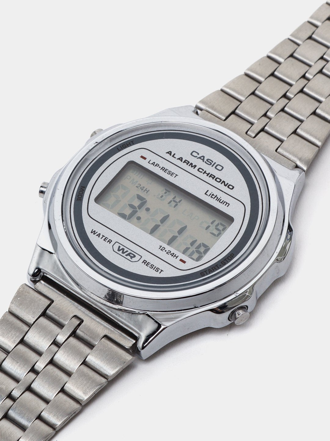 Montre Casio Numérique Rétro Homme – Acier Inoxydable, Étanche, Style Vintage