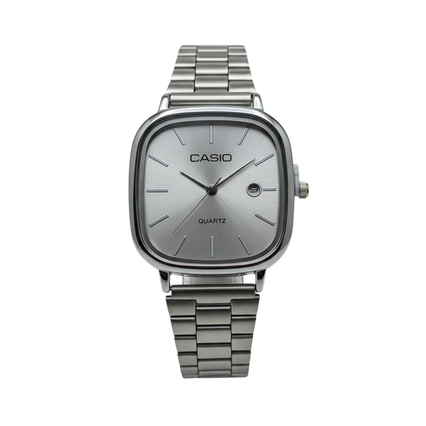 Montre casio Analogique Carrée Classique - Acier Inoxydable Argenté