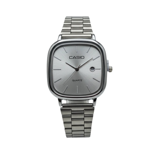 Montre casio Analogique Carrée Classique - Acier Inoxydable Argenté
