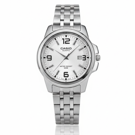 Montre Homme Casio Analogique MTP-1314D-7AVDF – Bracelet Acier Inoxydable Argent, Résistante 50 m, Date – Élégante et Classique