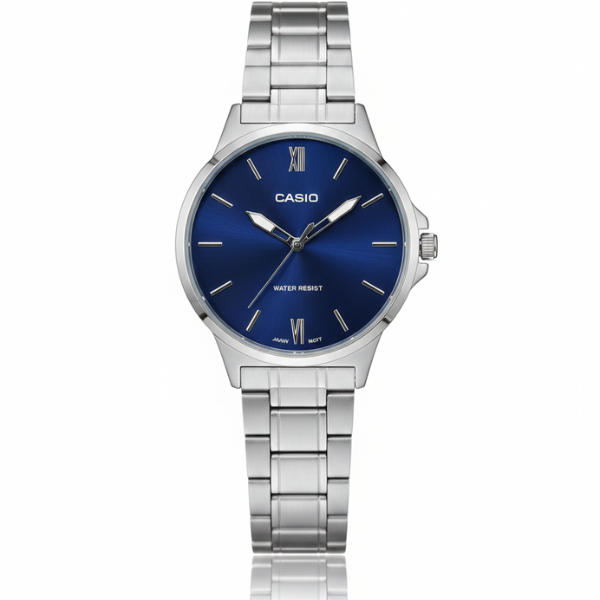 Casio Blue Analog Quartz Stainless Steel Simple Classic MEN