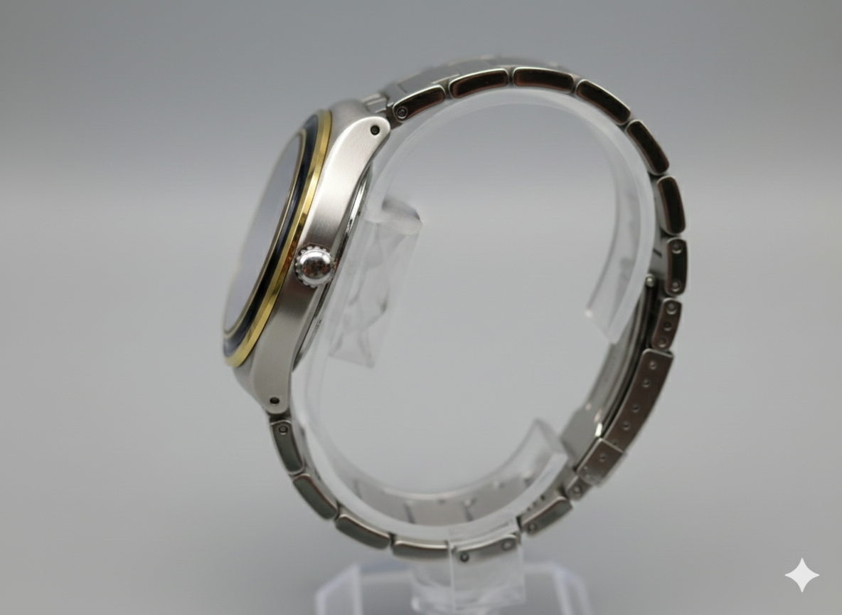 Montre Swatch Irony Swiss – Cadran bleu profond & élégance acier