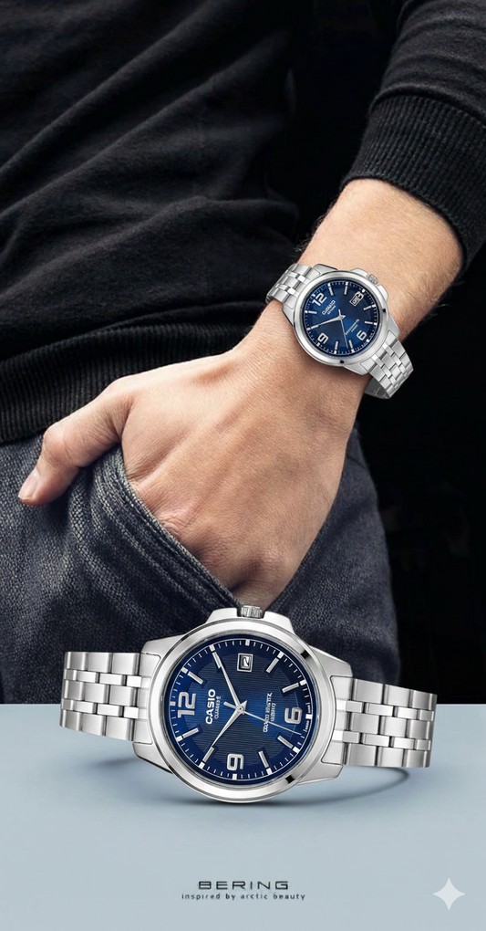 Casio Classique Marine: La Précision Discrète au Cadran Bleu Solaire