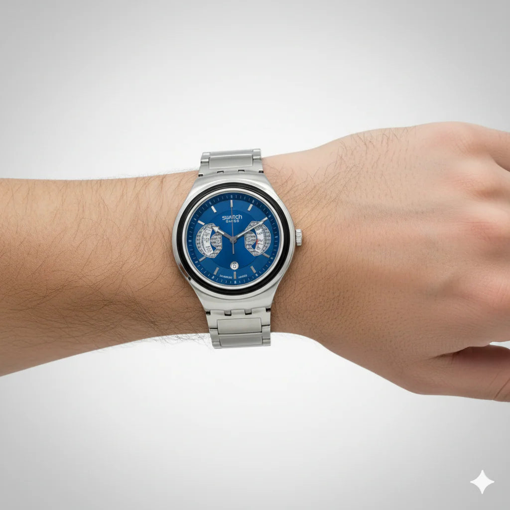 Montre Homme Swatch Irony Chrono Cadran blue - YVS488G